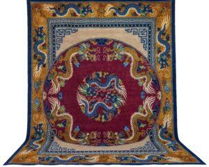 Naagraaj-Mandal, 372 x 277 cm, 100% Wolle