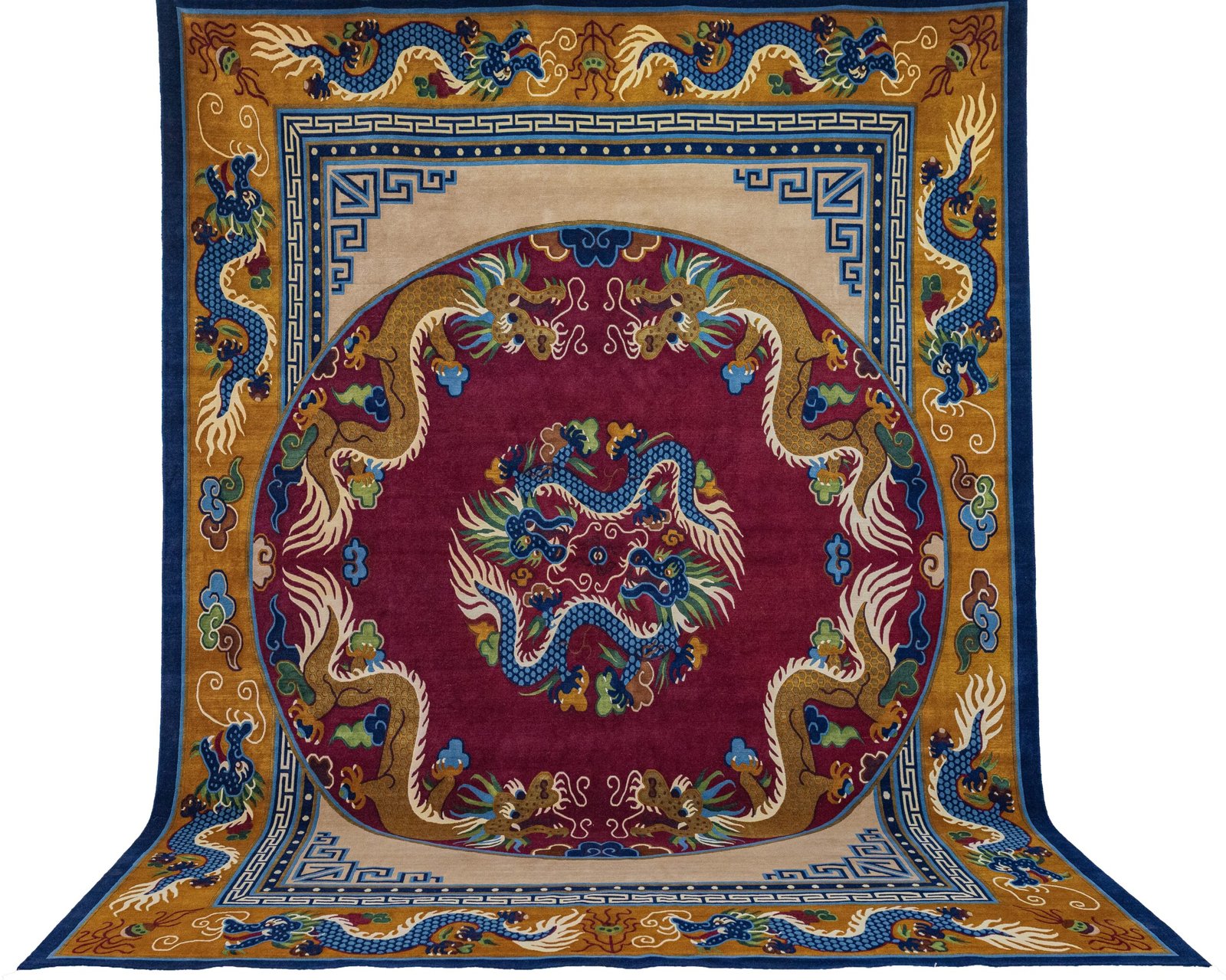 Naagraaj-Mandal, 372 x 277 cm, 100% Wolle