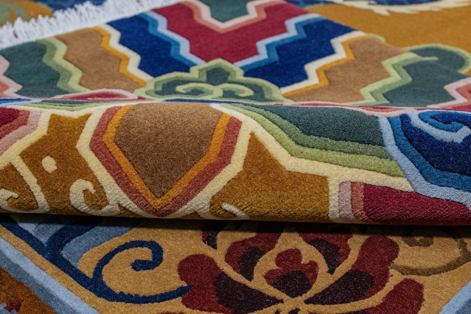 Panchanaag-Swarnamandal, 375 x 277 cm, 100% Wolle – Bild 2